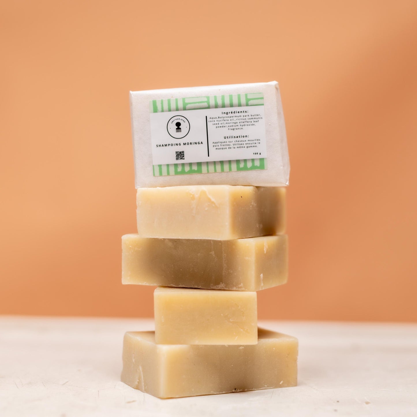Shampoing solide au moringa 100g